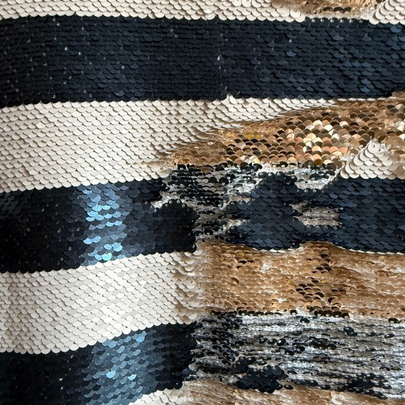 Silence + Noise Sequin Striped Tee – Runs Oversized (Tagged XS) - Picture 4 of 9